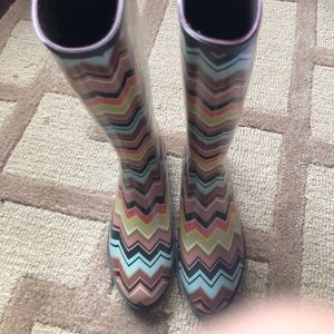 Missoni By Target Rain Boots Size 7